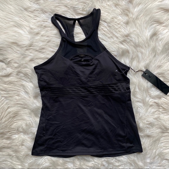 Kyodan Tops - Kyodan Black work out tank mesh cutout details NWT